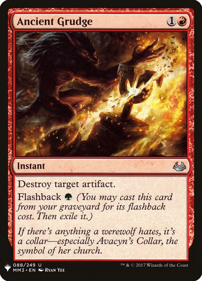 Ancient Grudge (LIST-088) - The List