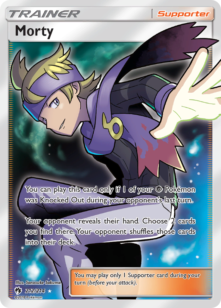 Morty (Full Art)/214 - SM  Lost Thunder Holofoil