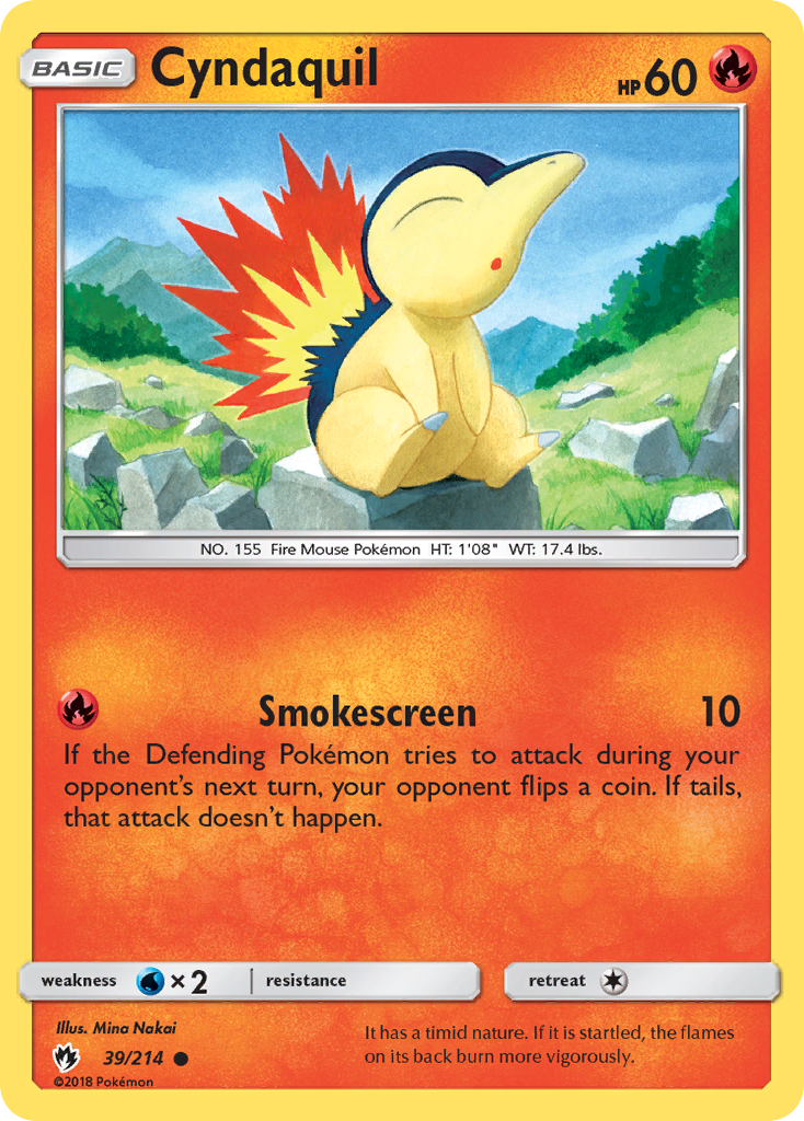 Cyndaquil (39) 39/214 - SM  Lost Thunder