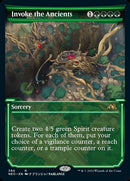 Invoke the Ancients (Showcase) (NEO-390) - Kamigawa: Neon Dynasty: (Showcase)