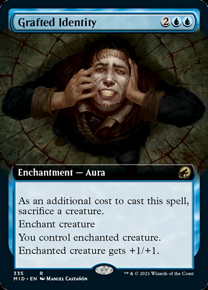 Grafted Identity (Extended Art) (MID-335) - Innistrad: Midnight Hunt: (Extended Art)