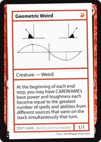Geometric Weird (No PW Symbol) (CMB1-) - Mystery Booster Playtest Cards 2021