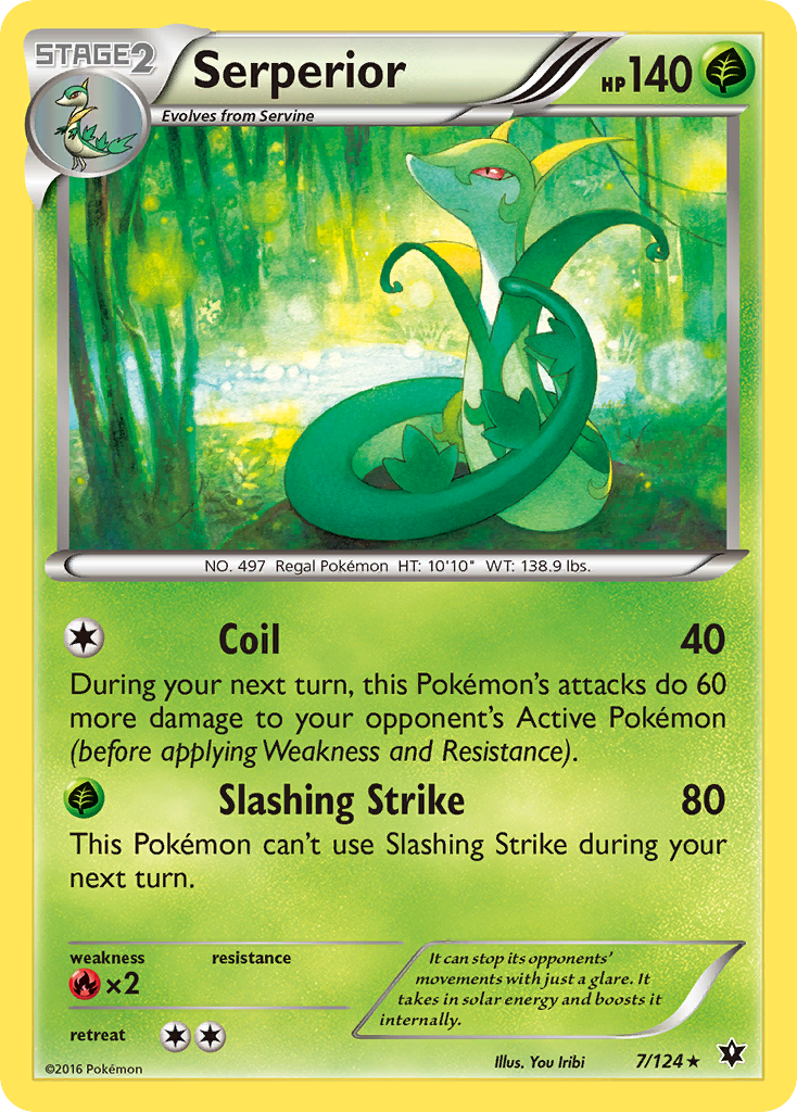 Serperior 7/124 - XY  Fates Collide