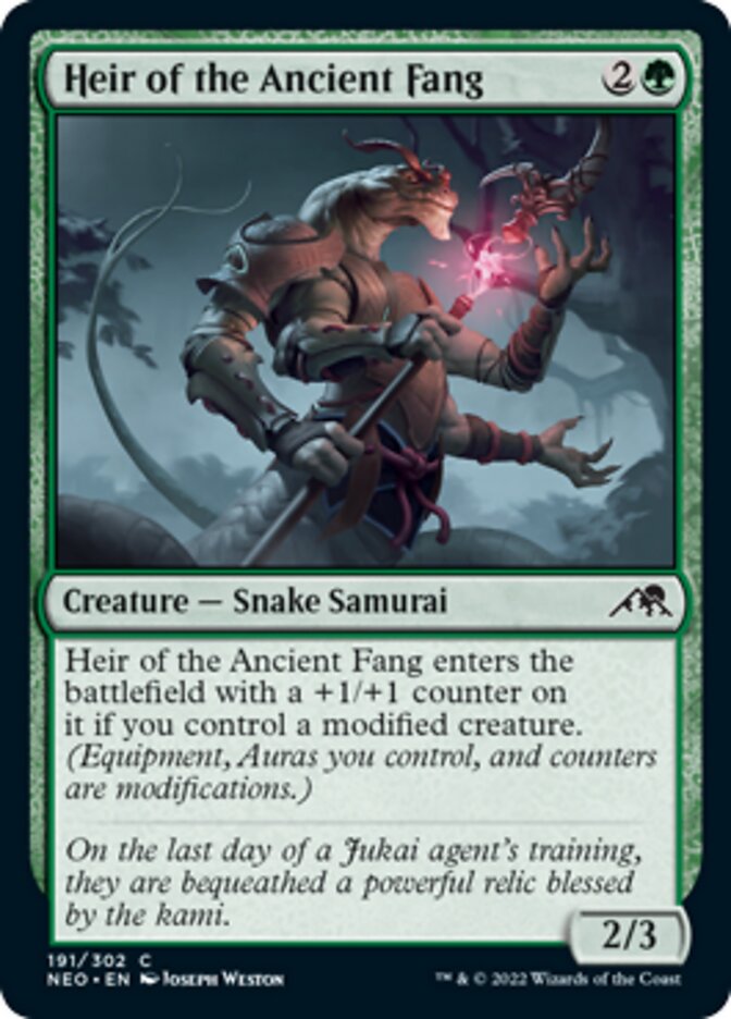 Heir of the Ancient Fang (NEO-191) - Kamigawa: Neon Dynasty