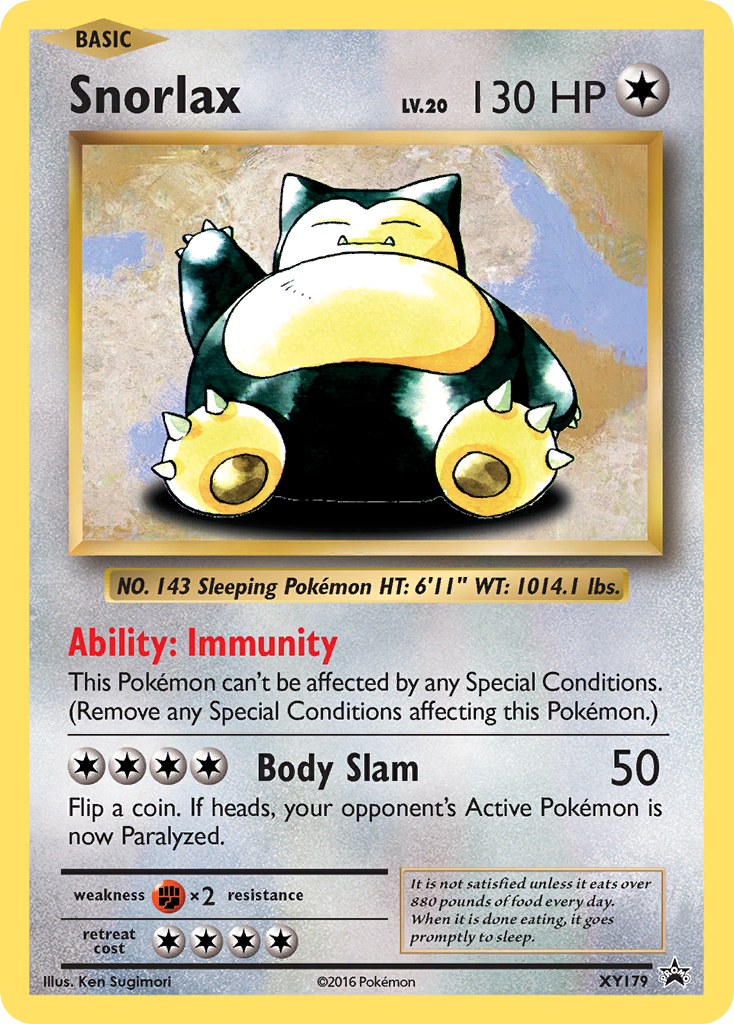 Snorlax - XY179 XY179/211 - XY Promos Holofoil