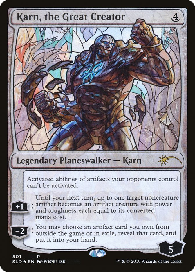 Karn, the Great Creator (Stained Glass) (SLD-501) - Secret Lair Drop Foil