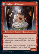 Kumano Faces Kakkazan (NEO-152) - Kamigawa: Neon Dynasty: (fandfc, enchantment)