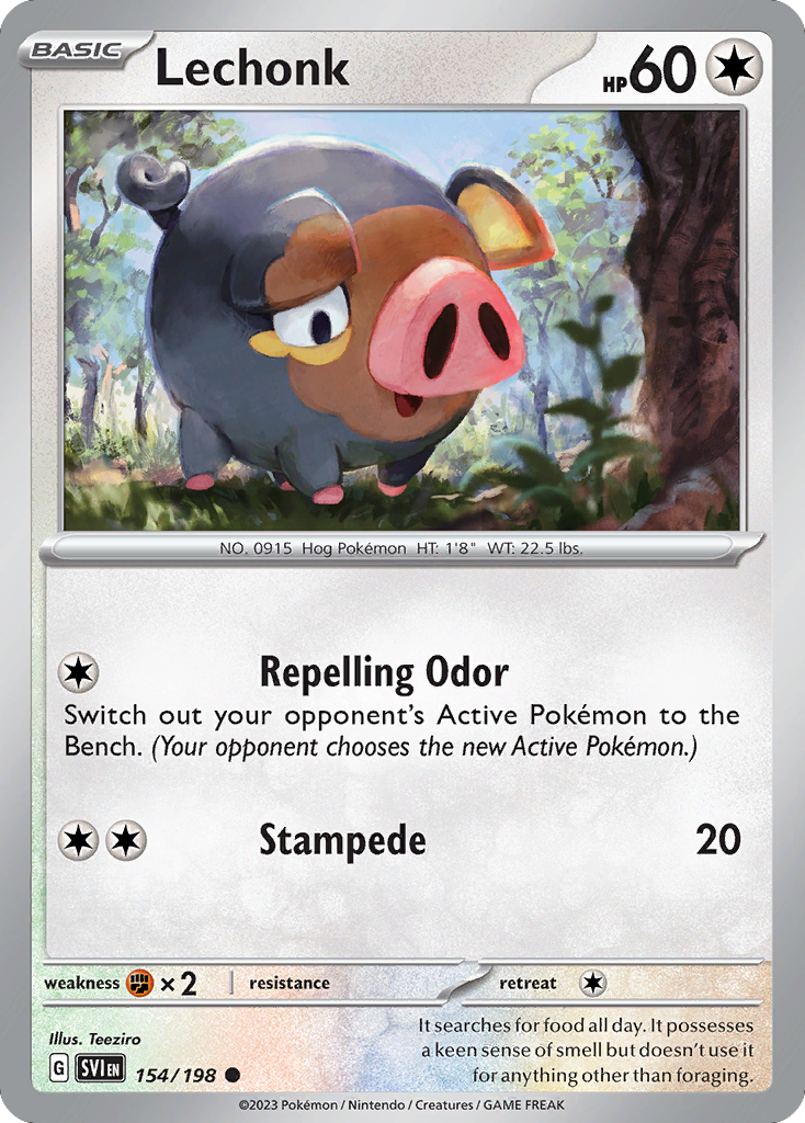 Lechonk - 154/198 (Holo) - Deck Exclusives Holofoil