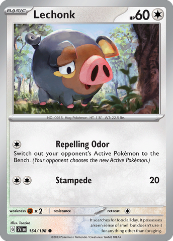 Lechonk - 154/198 (Holo) - Deck Exclusives Holofoil