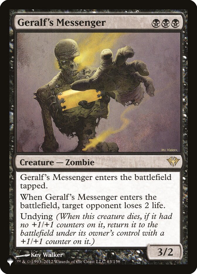 Geralf's Messenger (LIST-63/158) - The List