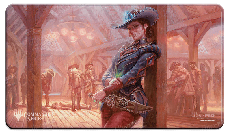 Outlaws of Thunder Junction Marchesa, Dealer of Death Stitched Playmat