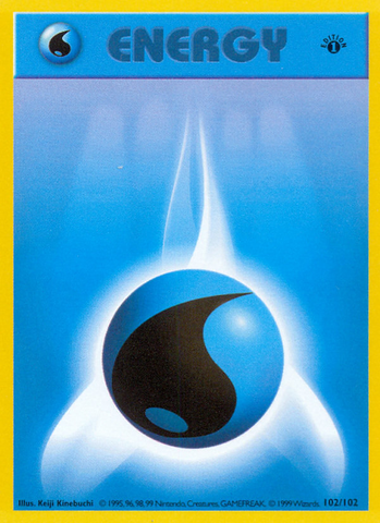 Water Energy - 102/102 - 1st Edition Base Set Shadowless - Common