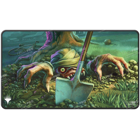 Duskmourn Exhume Black Stitched Playmat