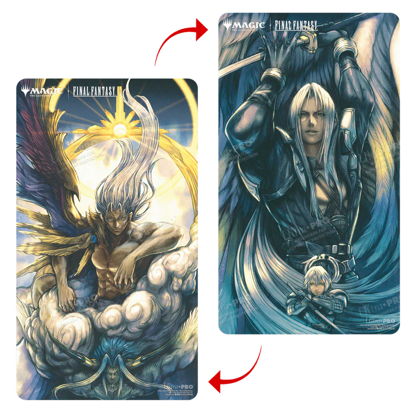 Magic: The Gathering Final Fantasy Sephiroth, Fabled SOLDIER / Sephiroth, One-Winged Angel Double-Sided Playmat
