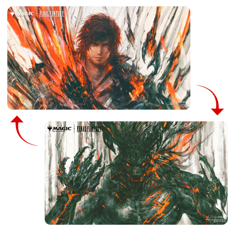 Magic: The Gathering Final Fantasy Clive, Ifrit’s Dominant / Ifrit, Warden of Inferno Double-Sided Playmat