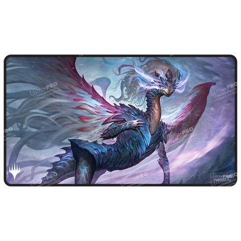Tarkir Dragonstorm Shiko, Paragon of the Way Black Stitched Playmat