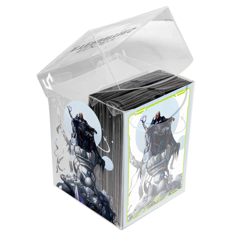 Edge of Eternities Tezzeret, Cruel Captain 100ct Deck Protector Sleeves in Clear Box