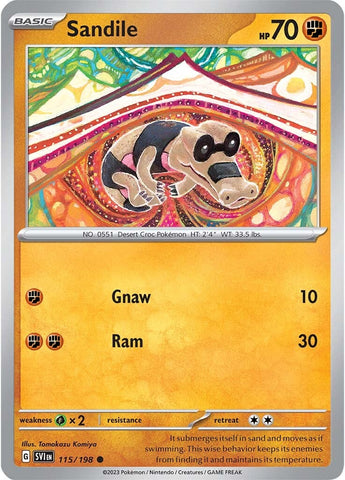 Sandile - 115/198 115 - SV01 Scarlet & Violet Base Set