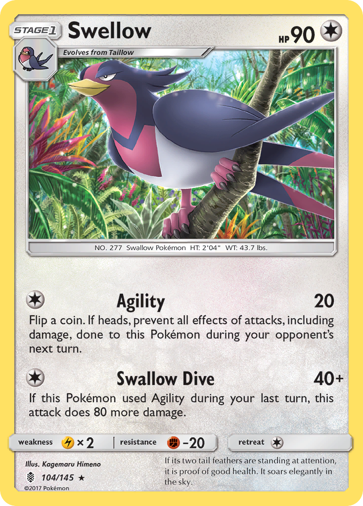 Swellow/145 - SM  Guardians Rising