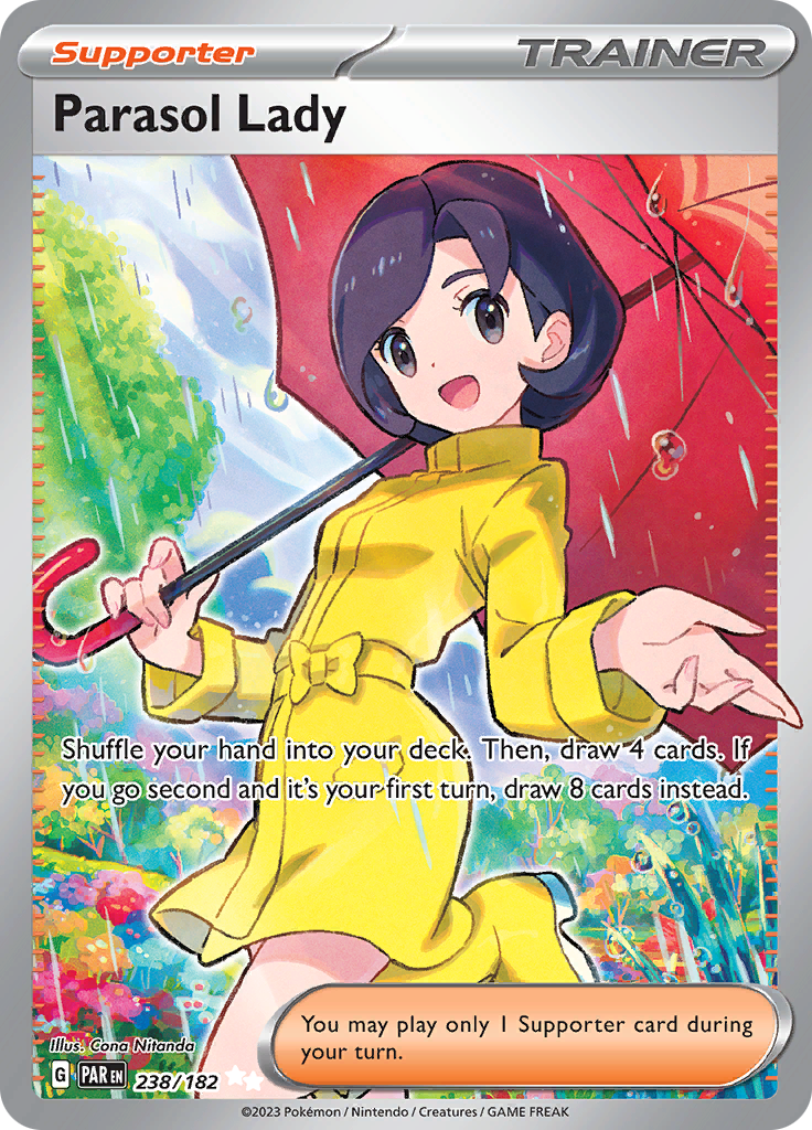 Parasol Lady - 238/182 238 - SV04 Paradox Rift Holofoil