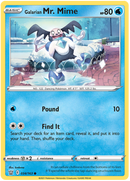 Galarian Mr. Mime 34/163 - SWSH05 Battle Styles
