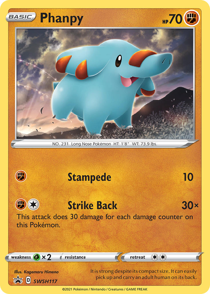 Phanpy - SWSH117 SWSH117/307 - SWSH Sword & Shield Promo Cards Holofoil