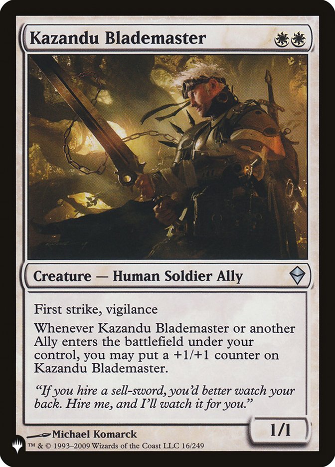 Kazandu Blademaster (LIST-16/249) - The List
