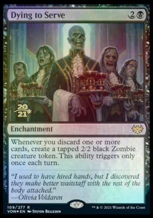 Dying to Serve (PRE-109) - Innistrad: Crimson Vow Promos Foil
