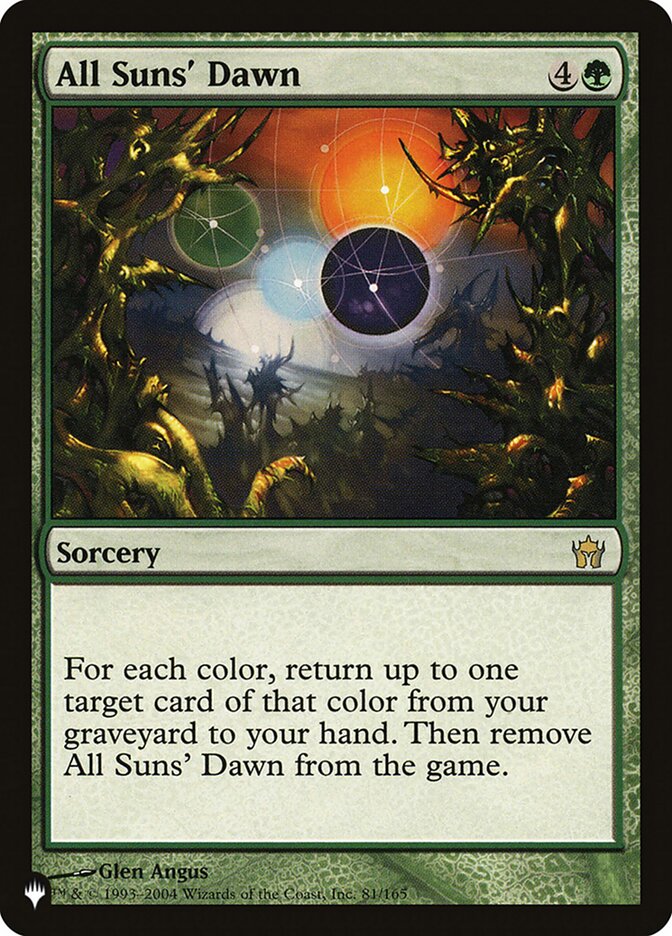 All Suns' Dawn (LIST-81/165) - The List