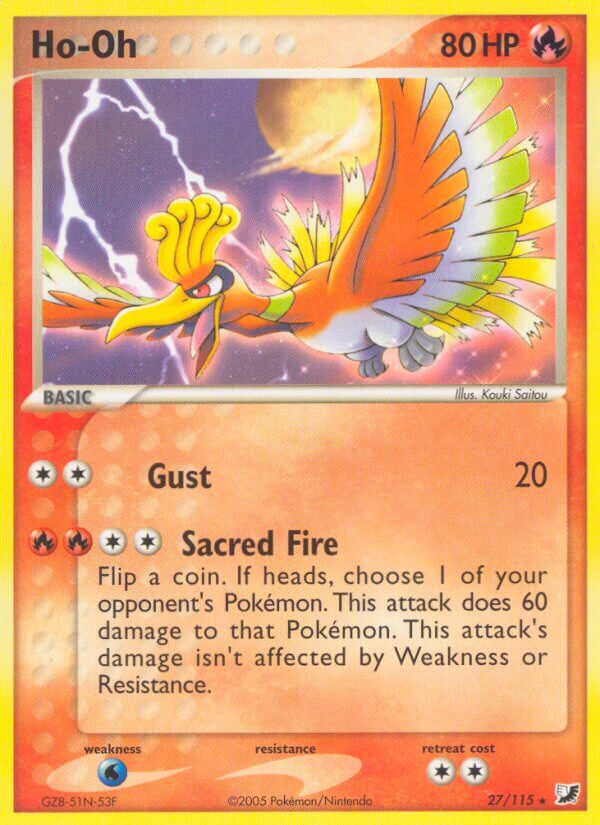 Ho-Oh - 27/115 (Cosmos Holo) - Deck Exclusives Holofoil