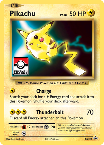Pikachu - XY202 (Pokemon League) XY202/211 - League & Championship Cards Holofoil