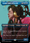 Azami, Lady of Scrolls (Borderless) (CMM-672) - Commander Masters (Borderless)