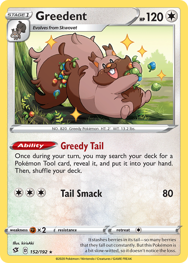 Greedent 152/192 - SWSH02 Rebel Clash