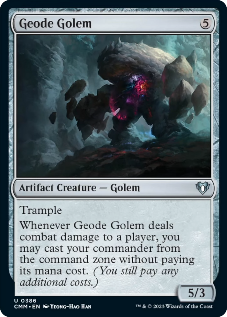 Geode Golem (CMM-386) - Commander Masters