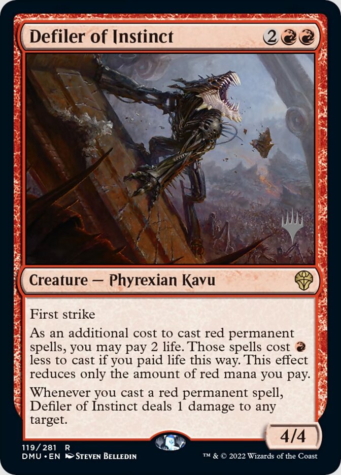 Defiler of Instinct (PPDMU-119) - Dominaria United Promos