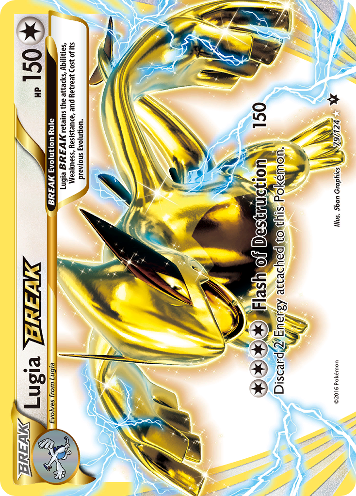 Lugia BREAK 79/124 - XY  Fates Collide Holofoil