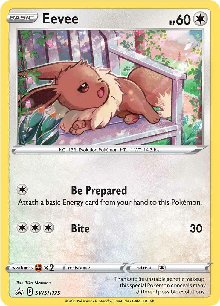 Eevee - SWSH175 SWSH175/307 - SWSH Sword & Shield Promo Cards Holofoil