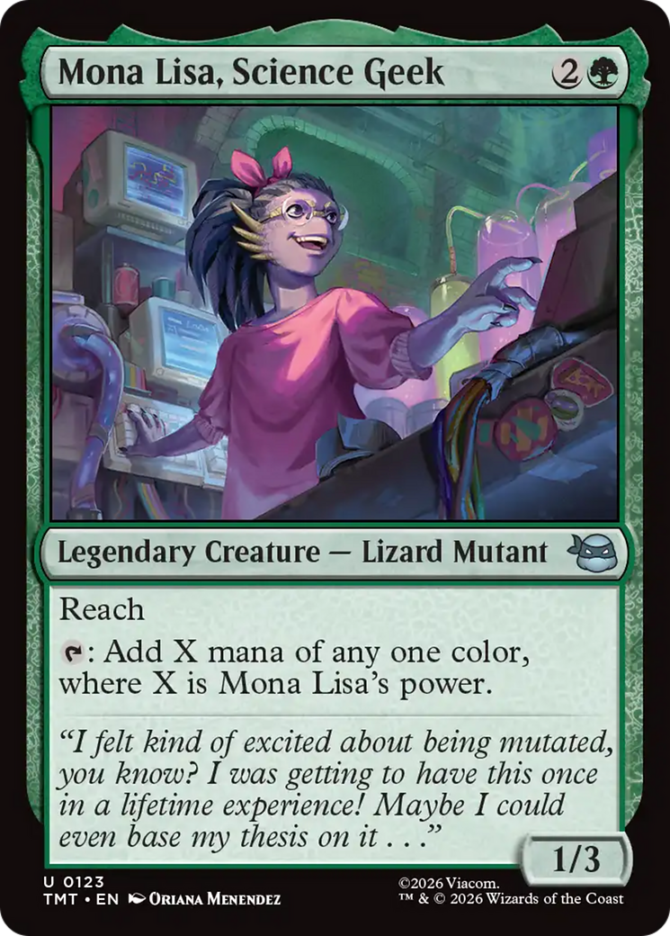 Mona Lisa, Science Geek [Teenage Mutant Ninja Turtles]