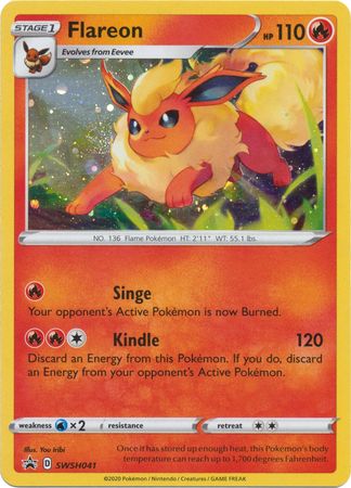 Flareon - SWSH041 SWSH041/307 - SWSH Sword & Shield Promo Cards Holofoil