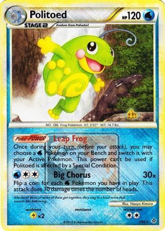 Politoed - 7/95 (League Promo) - League & Championship Cards Reverse Holofoil