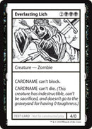 Everlasting Lich (No PW Symbol) (CMB1-) - Mystery Booster Playtest Cards 2021