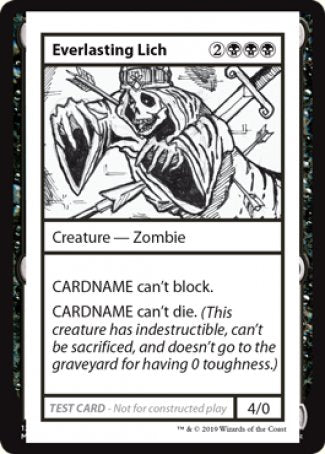 Everlasting Lich (No PW Symbol) (CMB1-) - Mystery Booster Playtest Cards 2021