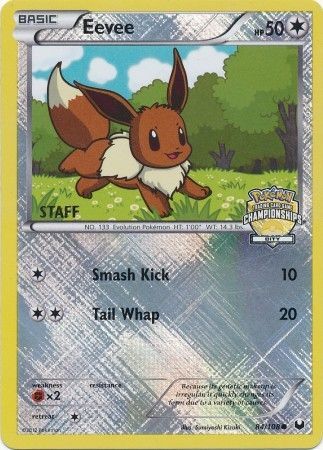 Eevee - 84/108 (City Championships) [Staff] - League & Championship Cards Reverse Holofoil