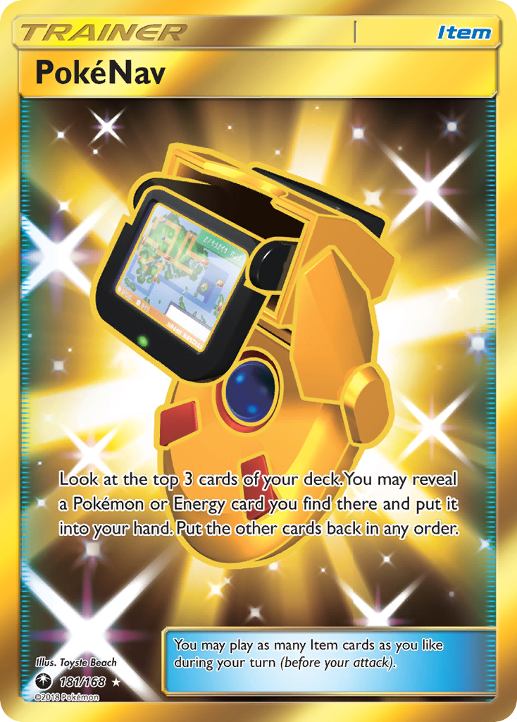 PokeNav (Secret)/168 - SM  Celestial Storm Holofoil