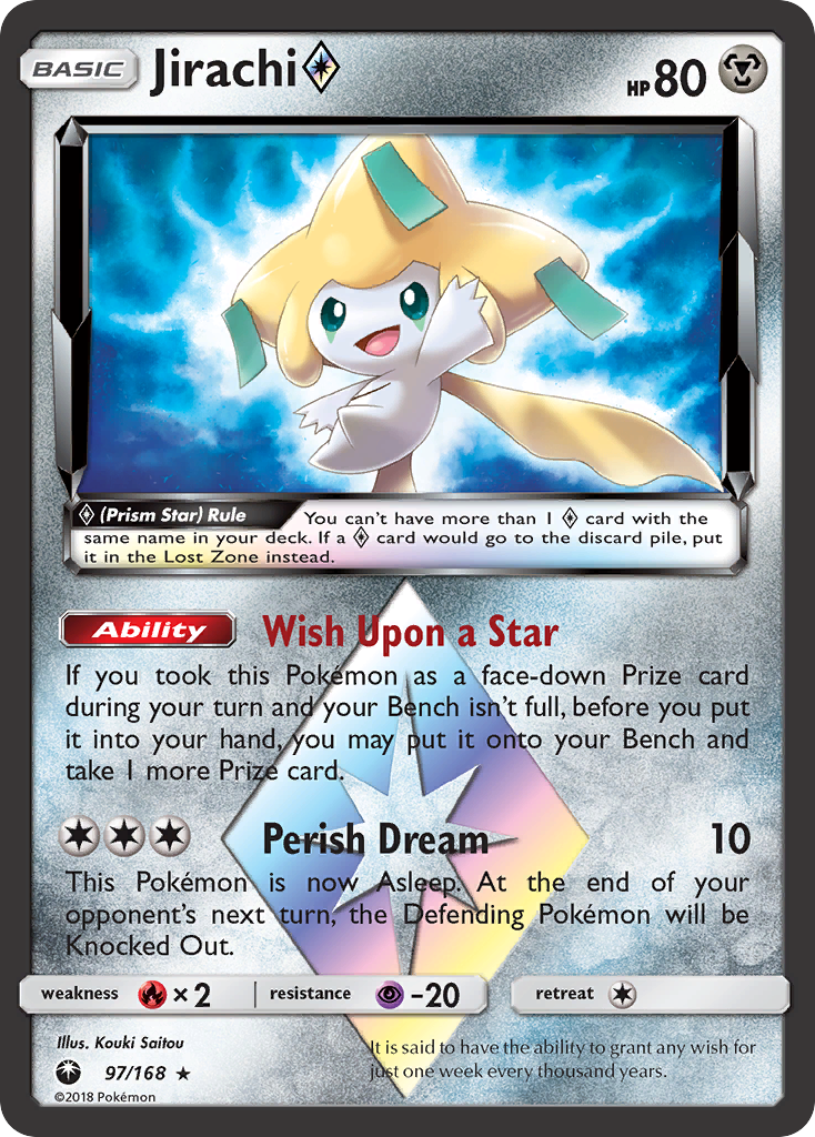 Jirachi Prism Star 97/168 - SM  Celestial Storm Holofoil