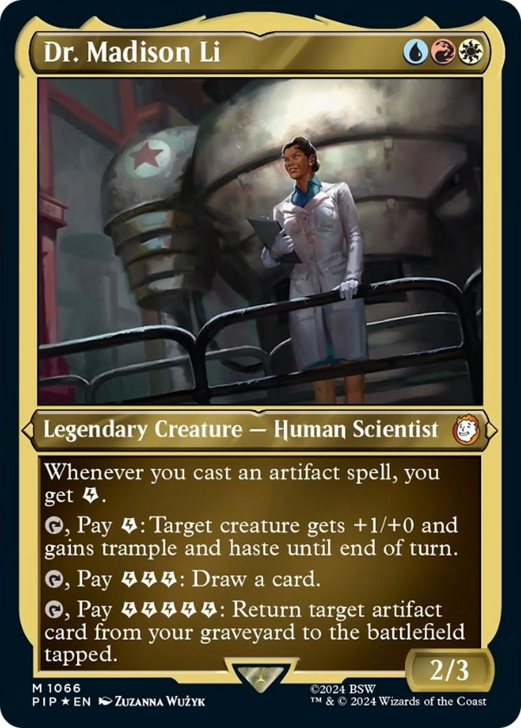 Dr. Madison Li (Display Commander) - Thick Stock (PIP-1066) - Fallout Foil