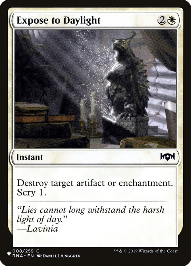 Expose to Daylight (LIST-008/259) - The List