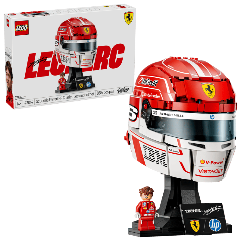 Lego Editions Scuderia Ferrari HP Charles Leclerc Helmet 886pcs