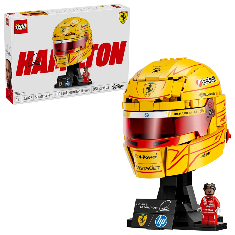 Lego Editions Scuderia Ferrari HP Lewis Hamilton Helmet 884pcs