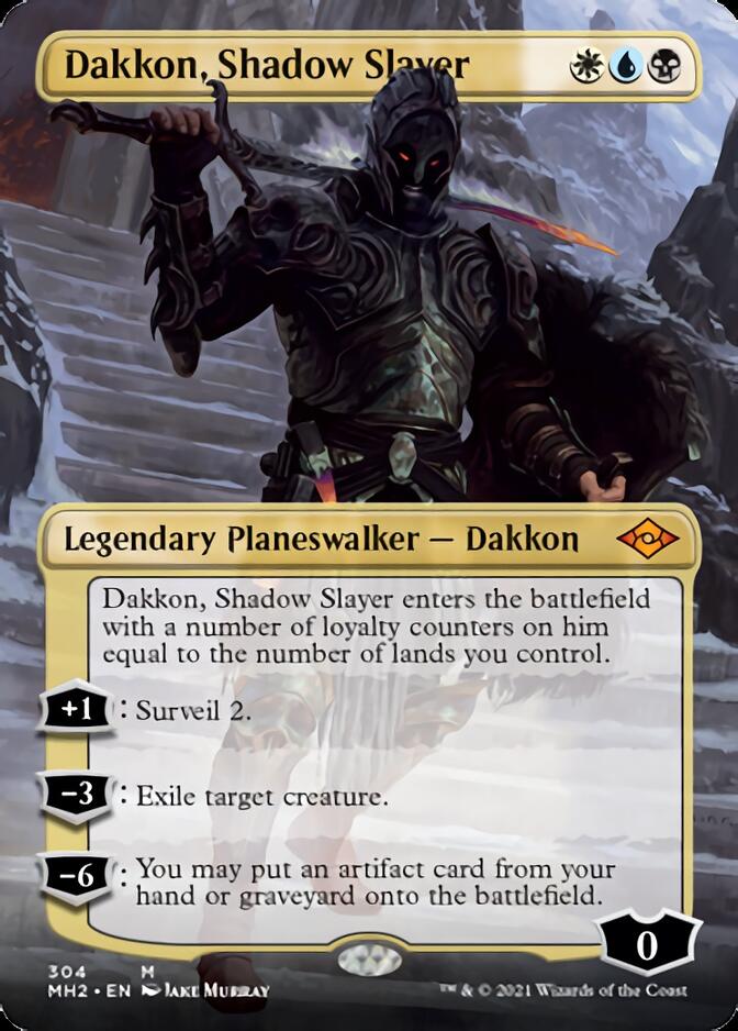 Dakkon, Shadow Slayer (Borderless) (MH2-304) - Modern Horizons 2 (Borderless)